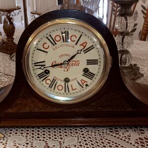 Antique Seth Thomas COCA-COLA Mantel Clock Made In USA